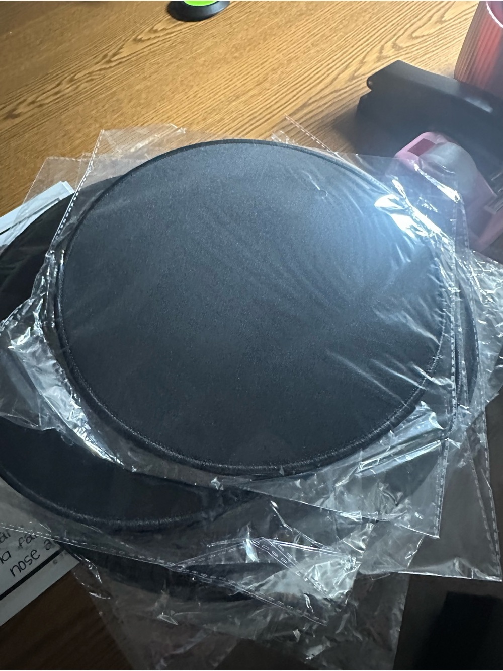 19 large round mouse pads